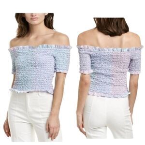 Petersyn Cocktail Kinsley tona smocked top Size XS NWT